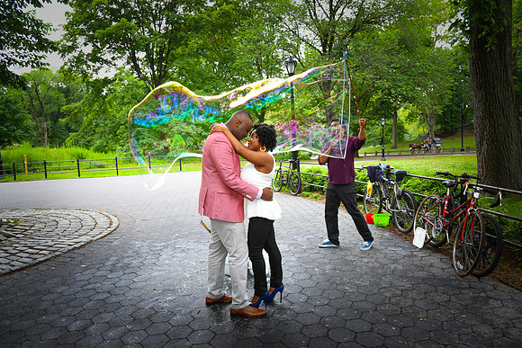 Central Park Engagement Porrait